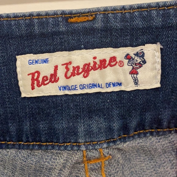 Genuine Red Engine Vintage Original Denim Lotus Waist 27 - Picture 5 of 10